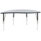 Emma and Oliver 60" Half Circle Wave Flexible Collaborative Adjustable Height Activity Table